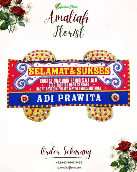 Papan Bunga Ucapan Selamat Aranio