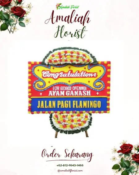 Sewa Papan Bunga Aranio